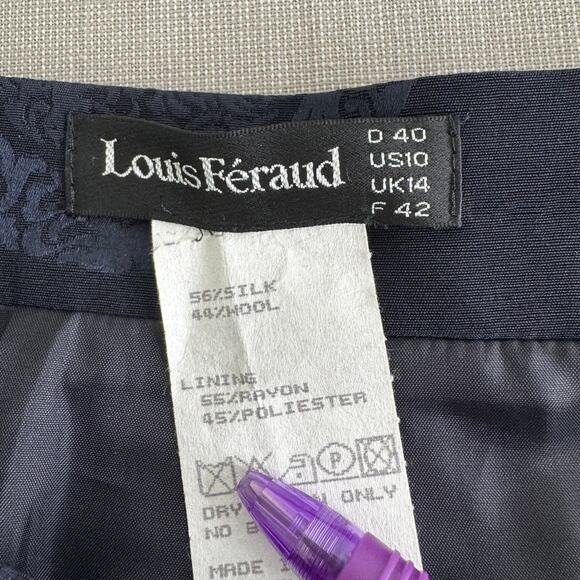 Louis Feraud silk skirt with oriental medallion pattern - Picture 6 of 8